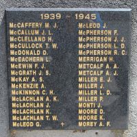 Tumbarumba Memorial Park WW2 Honour Roll
