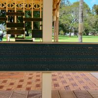 Nearby information board in the history of the park, 09/12/2023