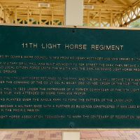 Nearby information board on the history of the park, 09/12/2023
