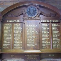 Ringwood School No. 2997 Roll of Honour