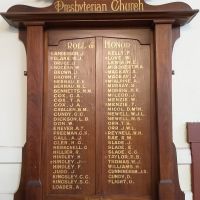 St Johns Presbyterian Church Roll of Honor