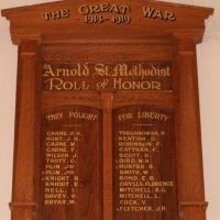 Arnold St Methodist Church Roll of Honor