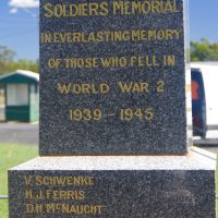 Plaques on the memorial and honour roll