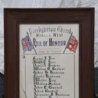 Roll of Honour Kialla West PC at Shepparton Heritage Centre 