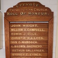 Orrvale MC Roll Of Honour at Shepparton Heritage Centre