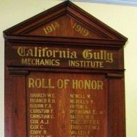California Gully Mechanics Institute Roll of Honor