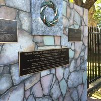 Front of the Canon Garland Memorial - Anzac Day Origins in Kangaroo Point Cliff Park, Kangaroo Point, Brisbane.