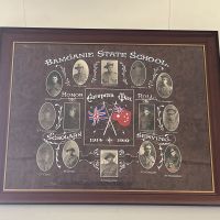 Bamganie State School Memorial located within the Meredith Historical Interest Group offices