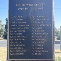 Those who served First and Second World Wars (Avenel) second panel