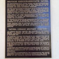 Tatura German Cemetery explanatory plaque