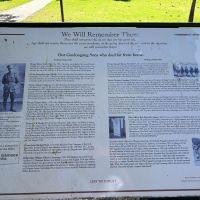 Informative plaque with stories of Sons of Gooloogong in FWW and SWW