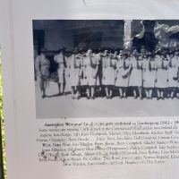 Detail from Australian Womens Land Army with photo and names of women from Gooloogong who served