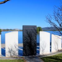 World Wars I and II Merchant Navy Memorial on the Northern Foreshore of Lake Burley Griffin