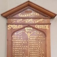 St Giles Presbyterian Church Grammarians Honor Roll