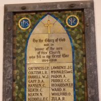 St George's Anglican Church Roll of Honour