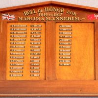 Marcus & Mannerim Roll of Honor