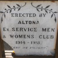 Altona Memorial Drinkng Fountain