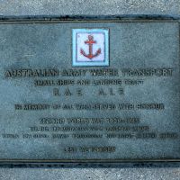 Australian Army Water Transport Small Ships and Landing Craft Memorial Plaque
