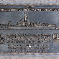 Fairmile Ships of the Royal Australian Navy Memorial Plaque