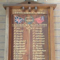 Belmont Baptist Church Roll of Honor