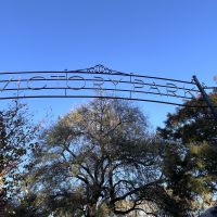 Above the entrance