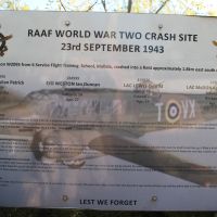 Memorial Plaque at Tarlee War Memorial, 1.8km from crash site. 