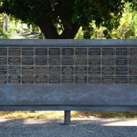 The second section of the Memorial plaques