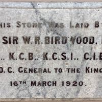 Plaque, General Sir W, Birdwood 