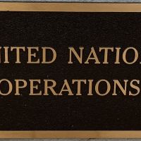 United nations Plaque