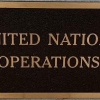 United nations Plaque