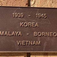 WW2, Korea, Malaya, Borneo & Vietnam Plaque