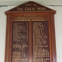 Kyneton Pres Church Honor Roll (Uniting Church)