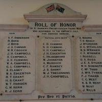 St Andrews Presbyterian Church Bacchus Marsh Roll of Honor