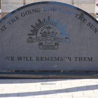 Closer view of the Anzac Memorial