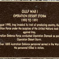 Gulf War 1 Plaque