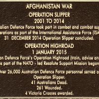 Afghanistan Plaque