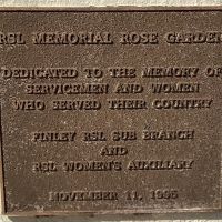 RSL Memorial Rose Garden Plaque