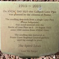 Lone Pine Plaque