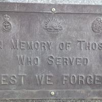 Tin Can Bay War Memorial Plaque