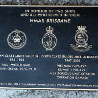 HMAS Brisbane Memorial Plaque at the Australian War Memorial, Canberra