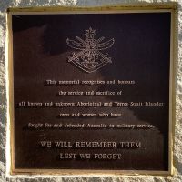 Aboriginal & Torres Strait Islander War Memorial Plaque