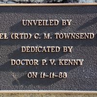 Unveiled 11 Nov 1988