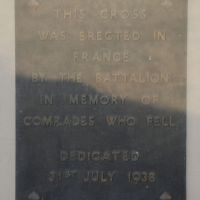 The dedication plaque