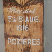 They died 5th and 15th August 1916 Pozieres