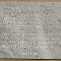 ANZACS of Greece Plaque