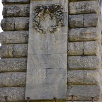 Close up of the Egypt, Gallipoli and Palestine stonework
