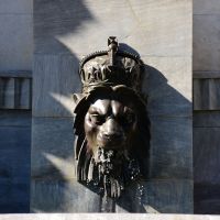 The bronze lion, crowned with the Imperial crown, is the symbol of the British Commonwealth of Nations.