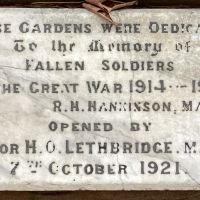 Hankinson Memorial Fountain Plaque