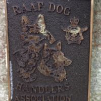 RAAF Dog Handlers Plaque