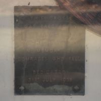 This Cross was erected in France by the Battalion in memory of comrades who fell. Dedicated 31st July 1938